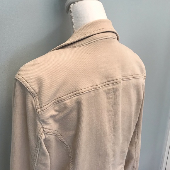 Plugg Corduroy Fitted Cream Jacket/ Blazer SZ L - Picture 4 of 12